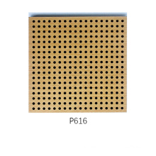 Naturally Surface Wooden Perforated Acoustic Panel Fireproof for Meeting Room